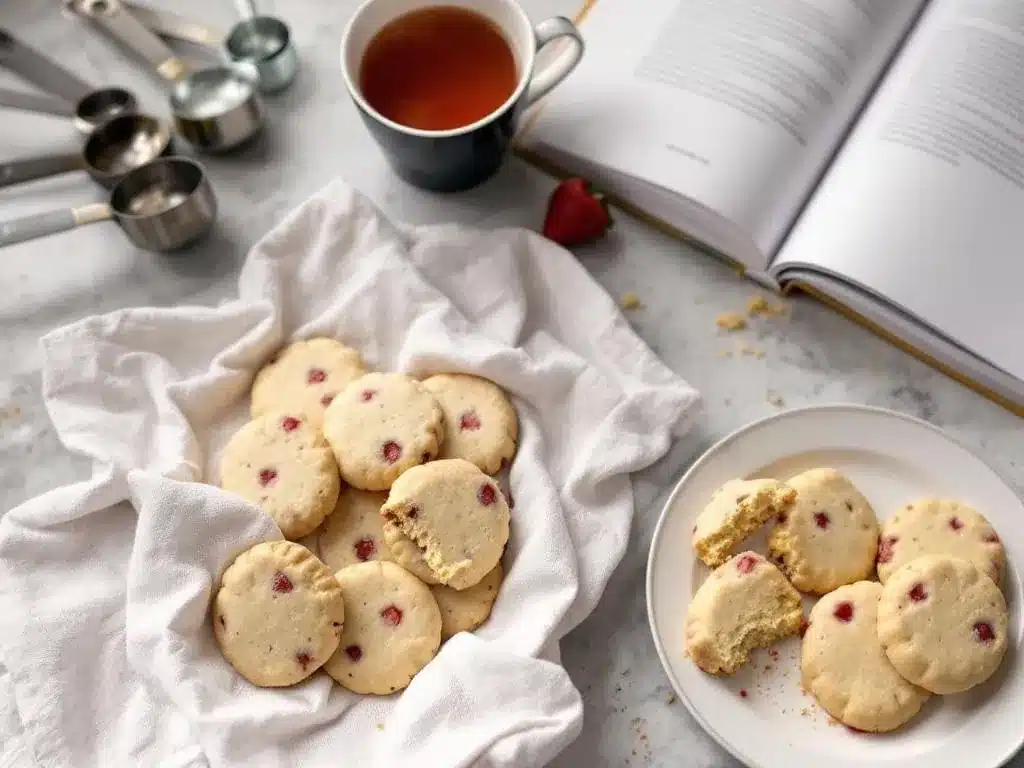 Strawberry Shortbread Cookies lifestyle