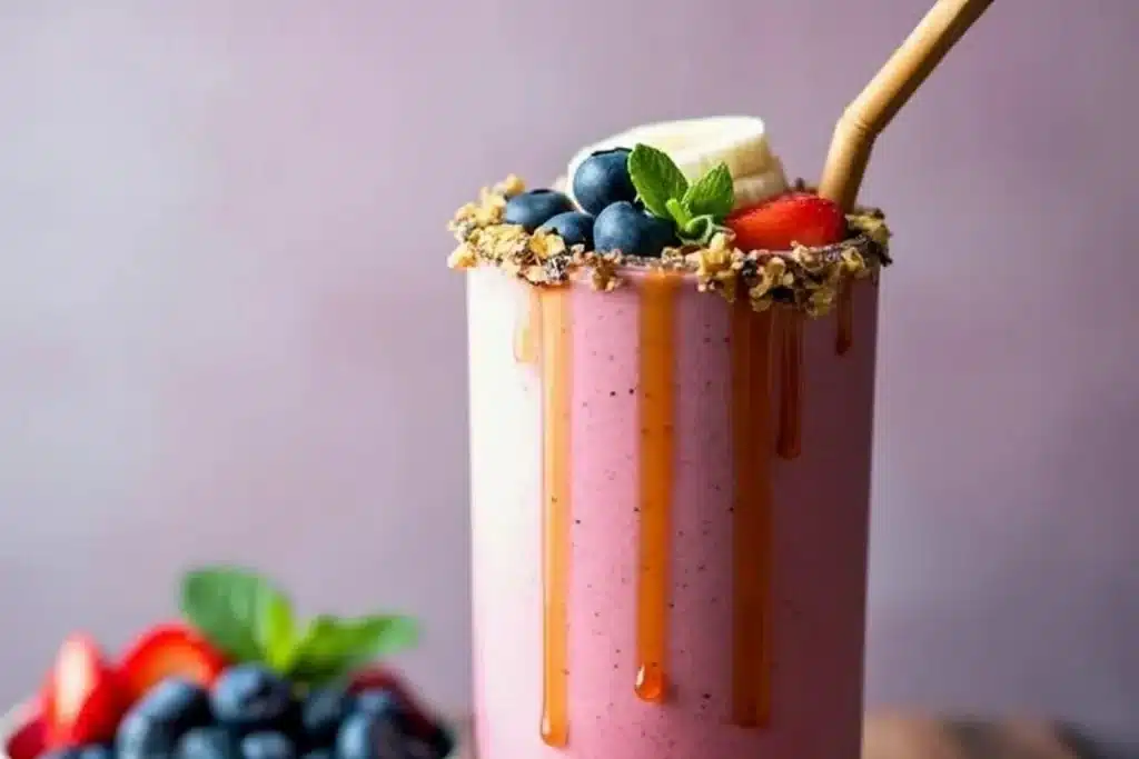 Banana Berry Protein Smoothie