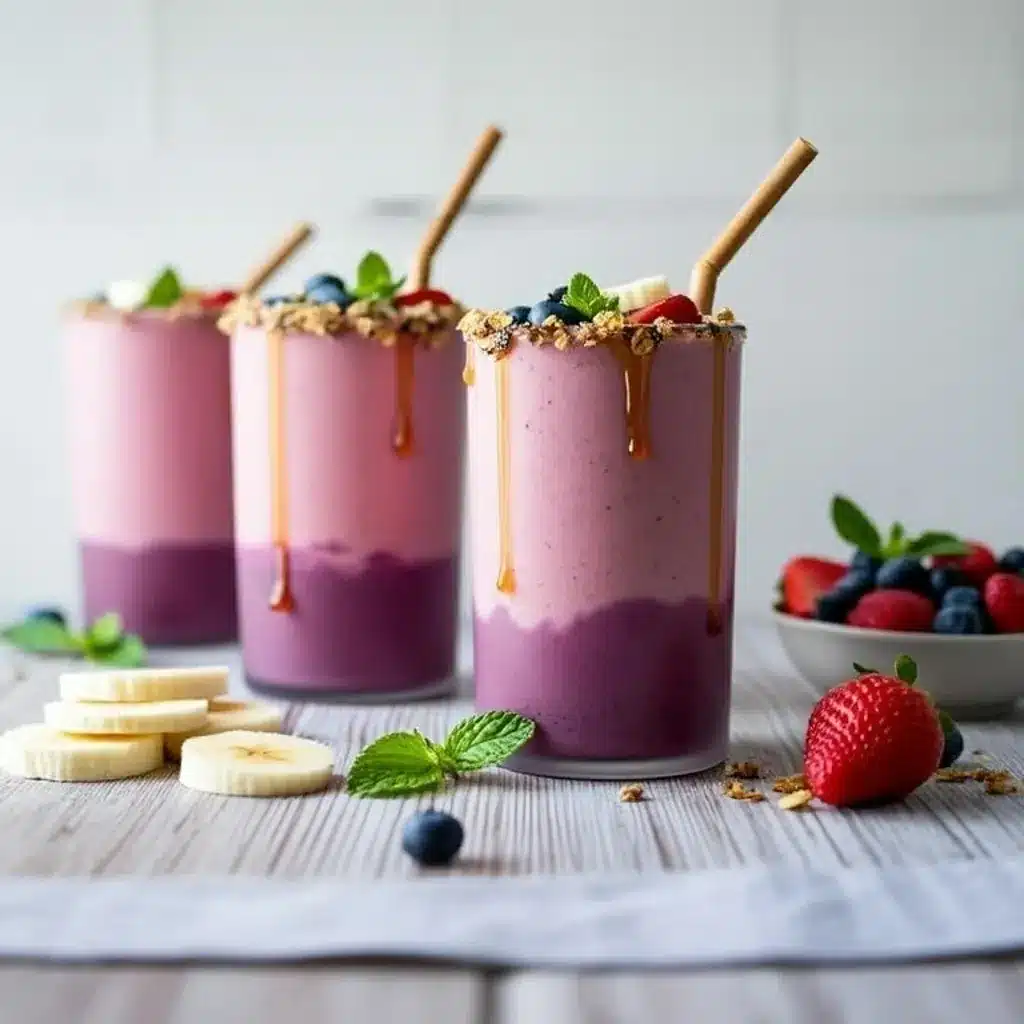 Banana Berry Protein Smoothie