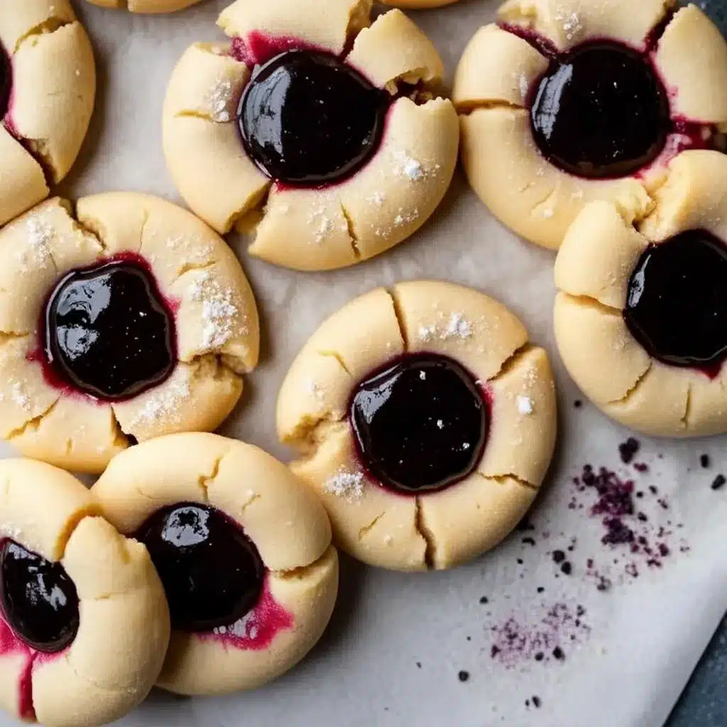 Blackberry Jam Thumbprint Cookies