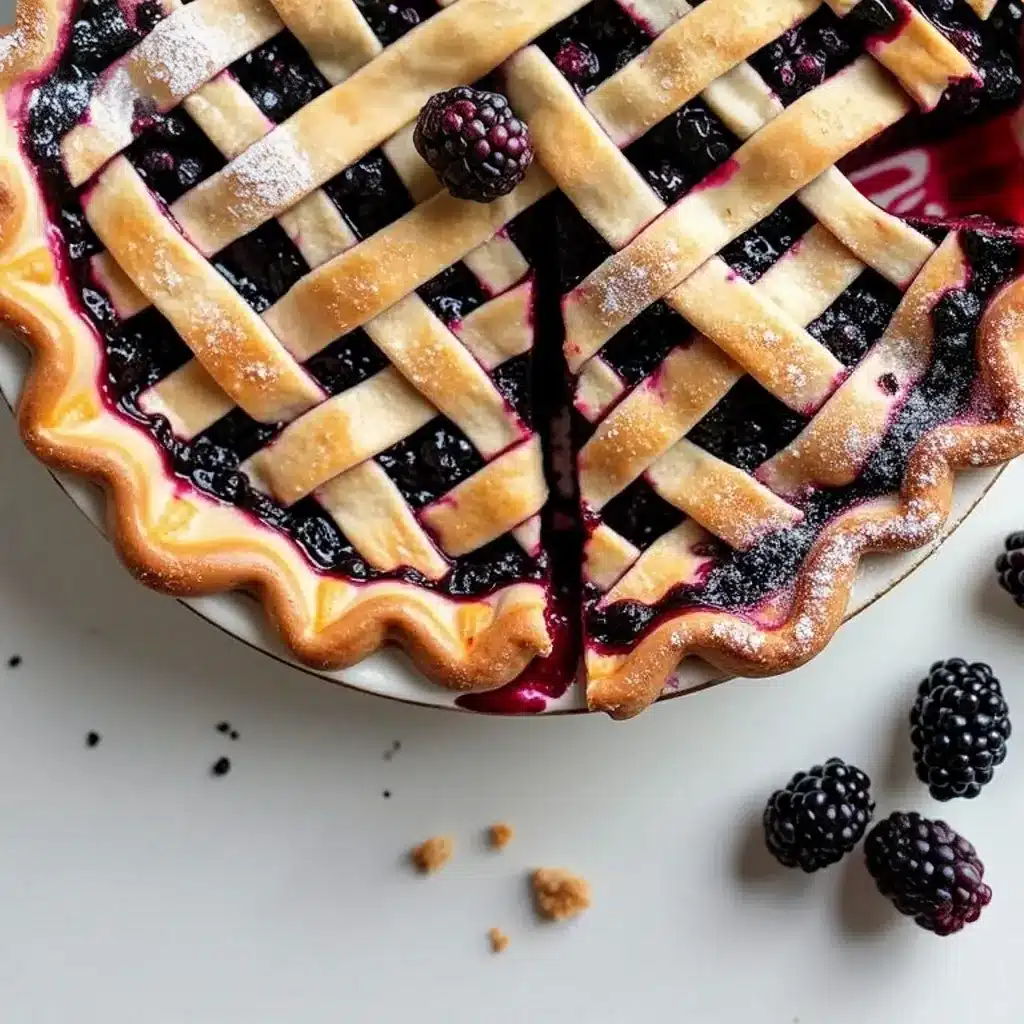 blackberry lattice pie