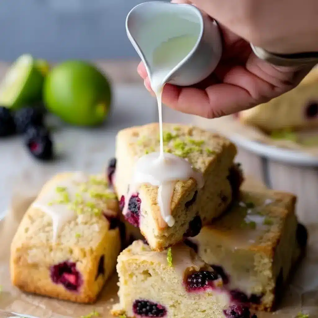 Blackberry Lime Scones