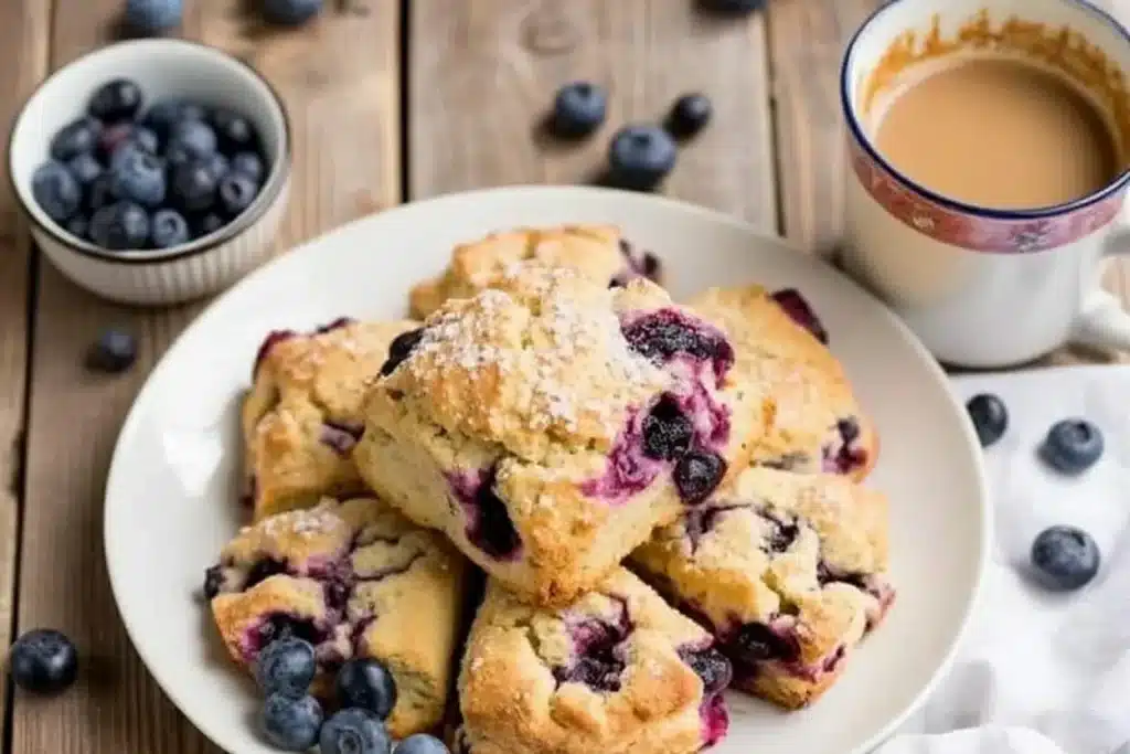 blueberry and cream scones