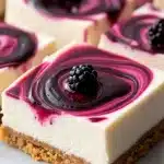 no-bake blackberry cheesecake bars