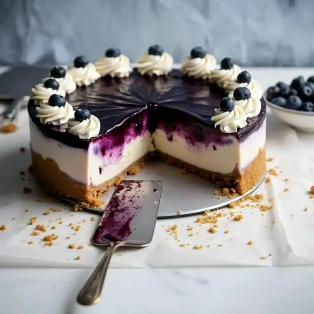No-Bake Blueberry Cheesecake