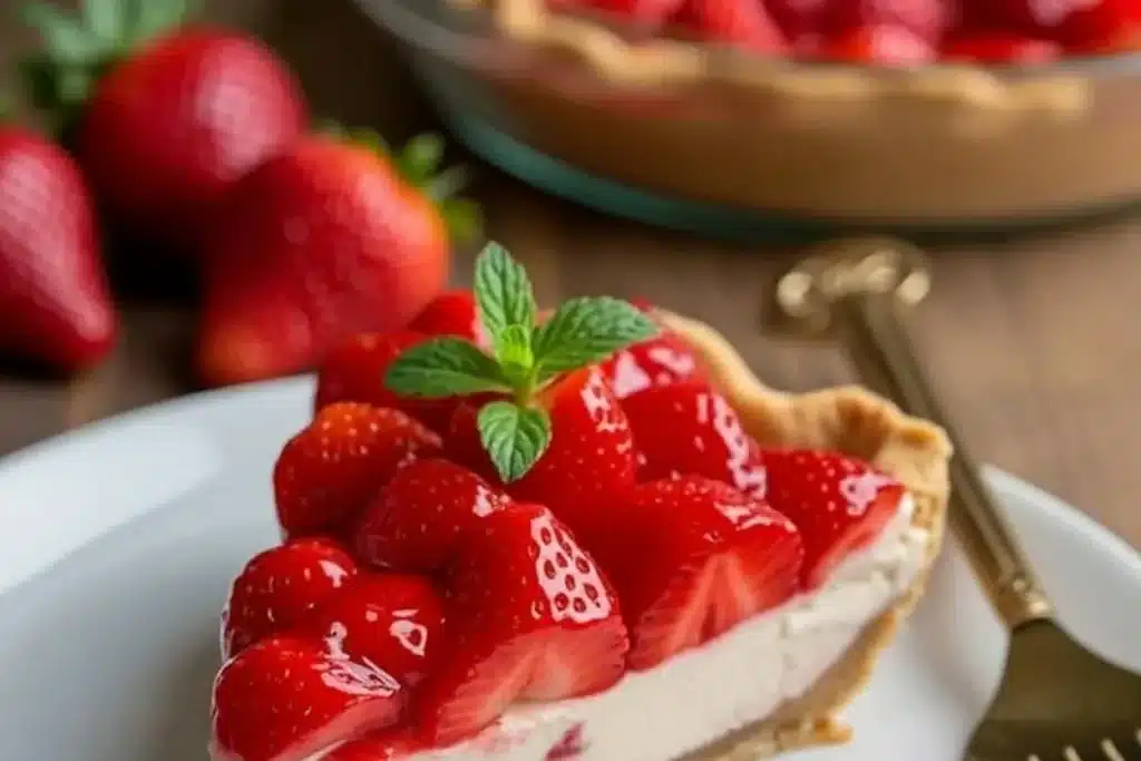 No-Bake Strawberry Pie