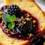 Spiced Blackberry Pound Cake
