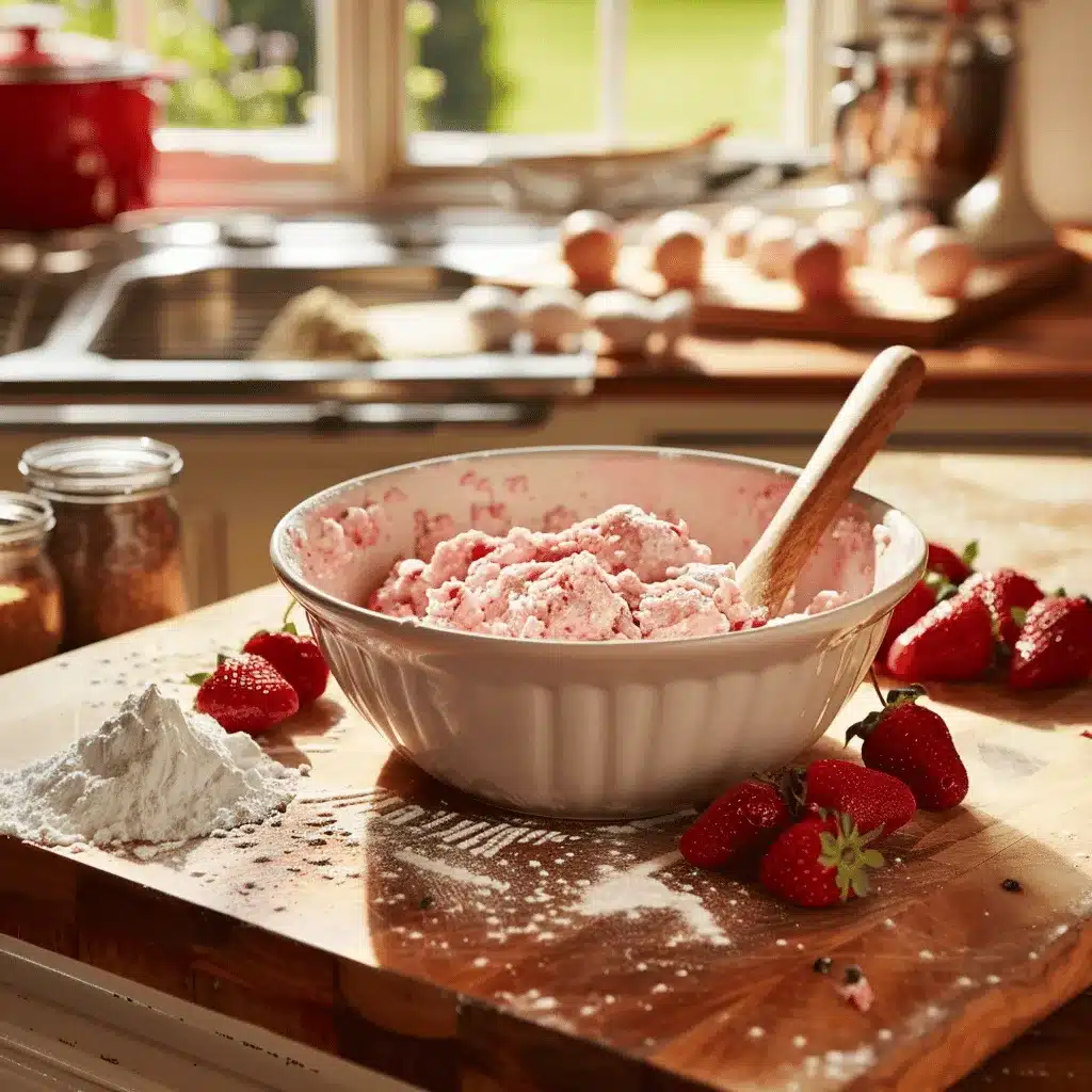 Strawberry Kiss Cookies Preparation