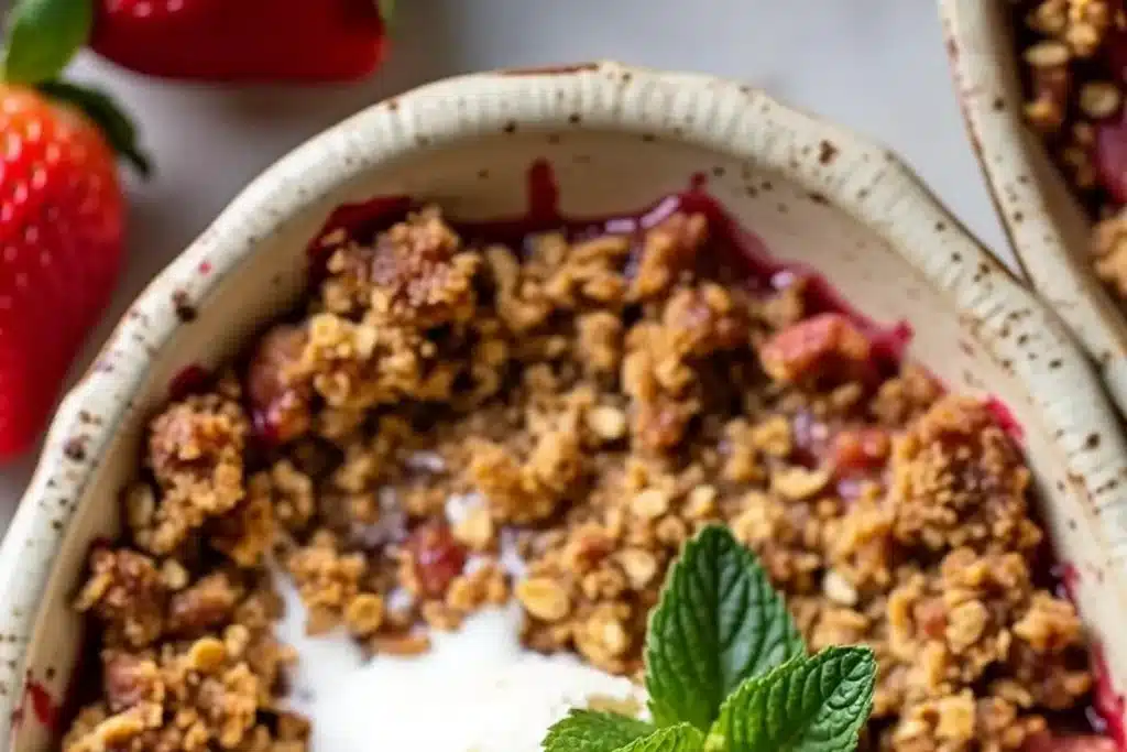 Strawberry Rhubarb Crisp