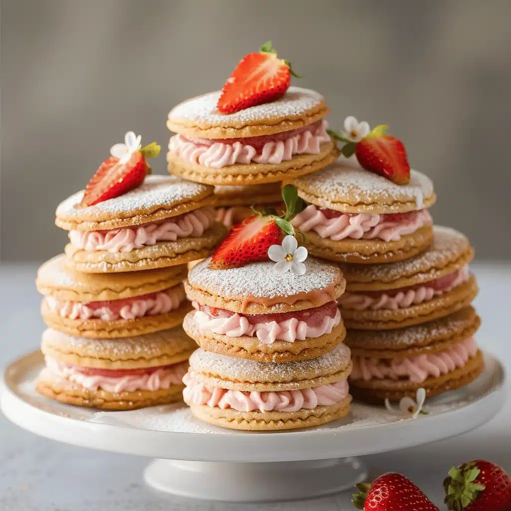 strawberry sandwich cookies