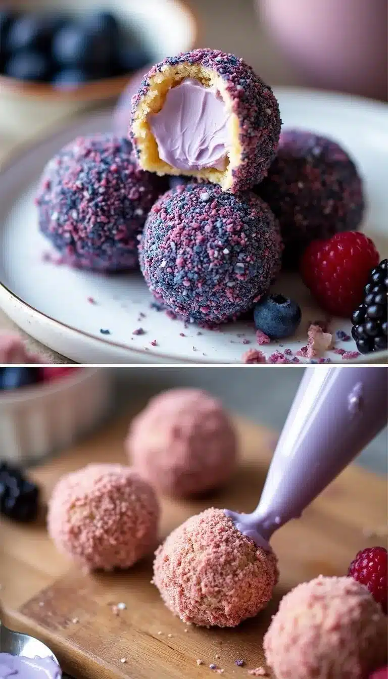 Pinterest pin for Berry Bliss Bites