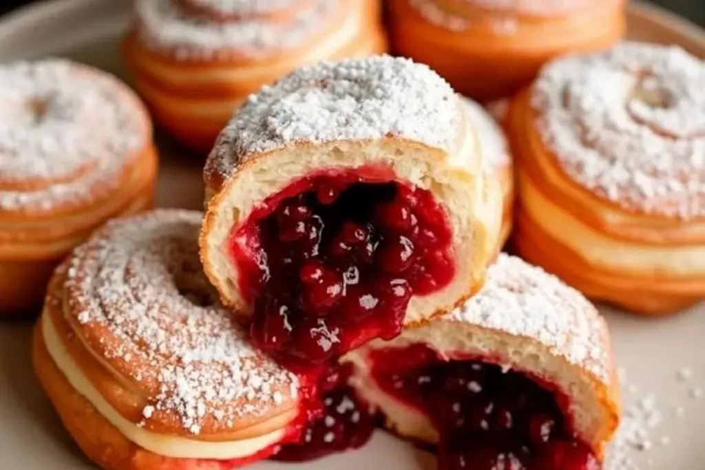 berry bomboloni