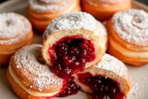 berry bomboloni