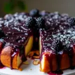 Blackberry Almond Upside-Down Cake