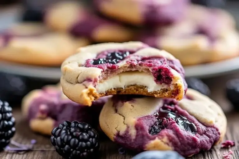 Blackberry Cheesecake Cookies