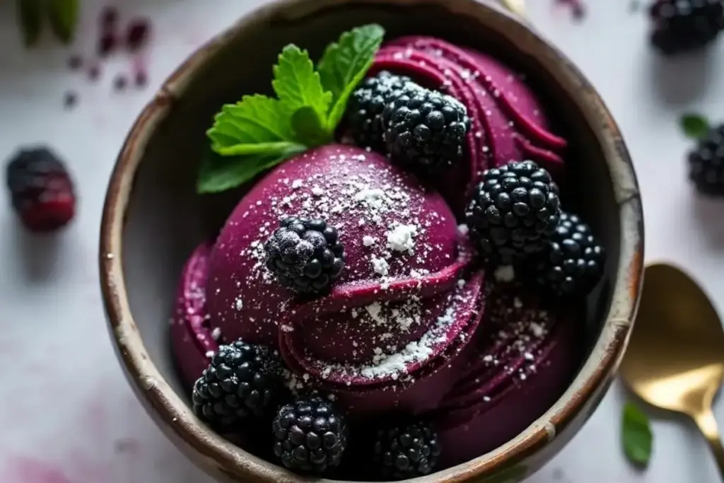 blackberry sorbet
