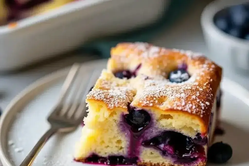 Blueberry Cottage Cheese Breakfast Bake