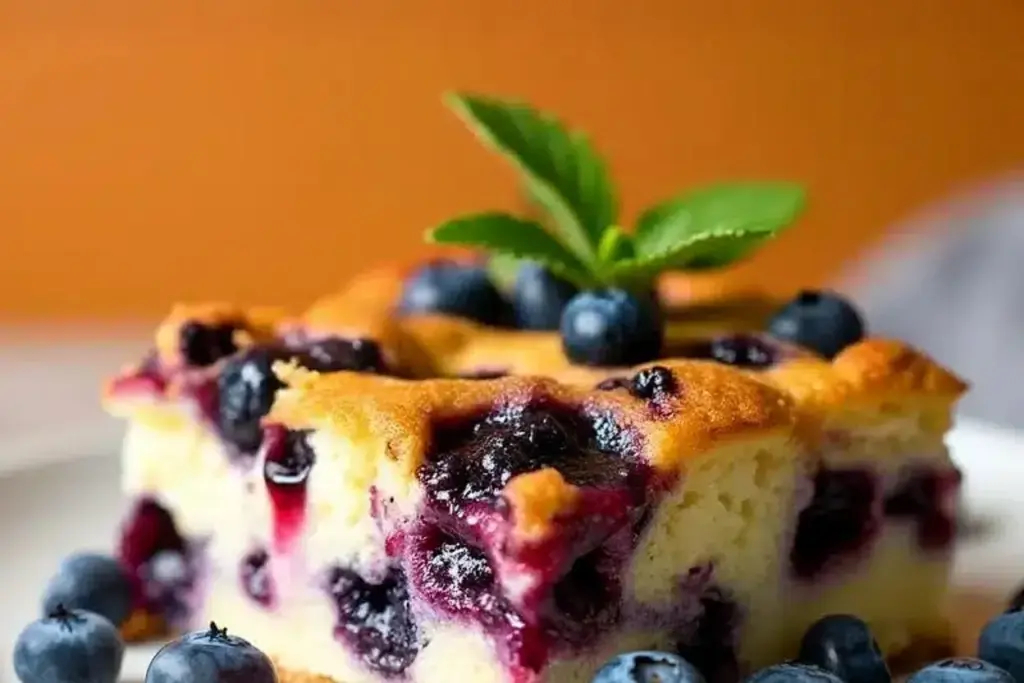Blueberry Cottage Cheese Breakfast Bake