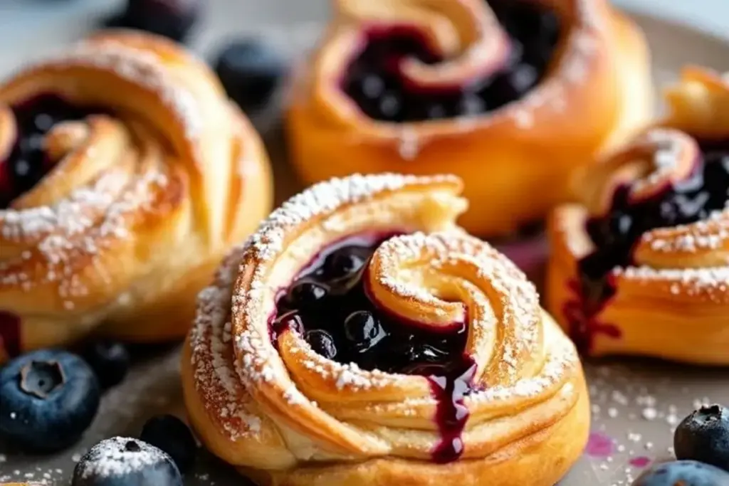 Blueberry Cream Cheese Puff Pastry