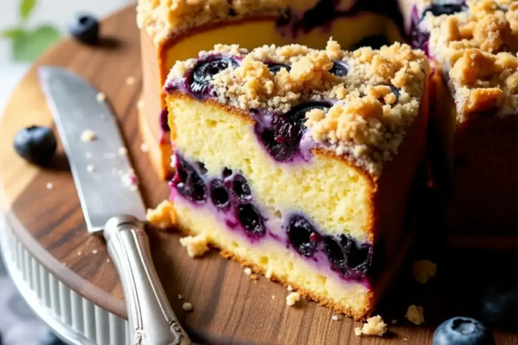 Blueberry Cream Cheese Crumb Cake