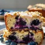 Healthy Yogurt Oat Blueberry Cake
