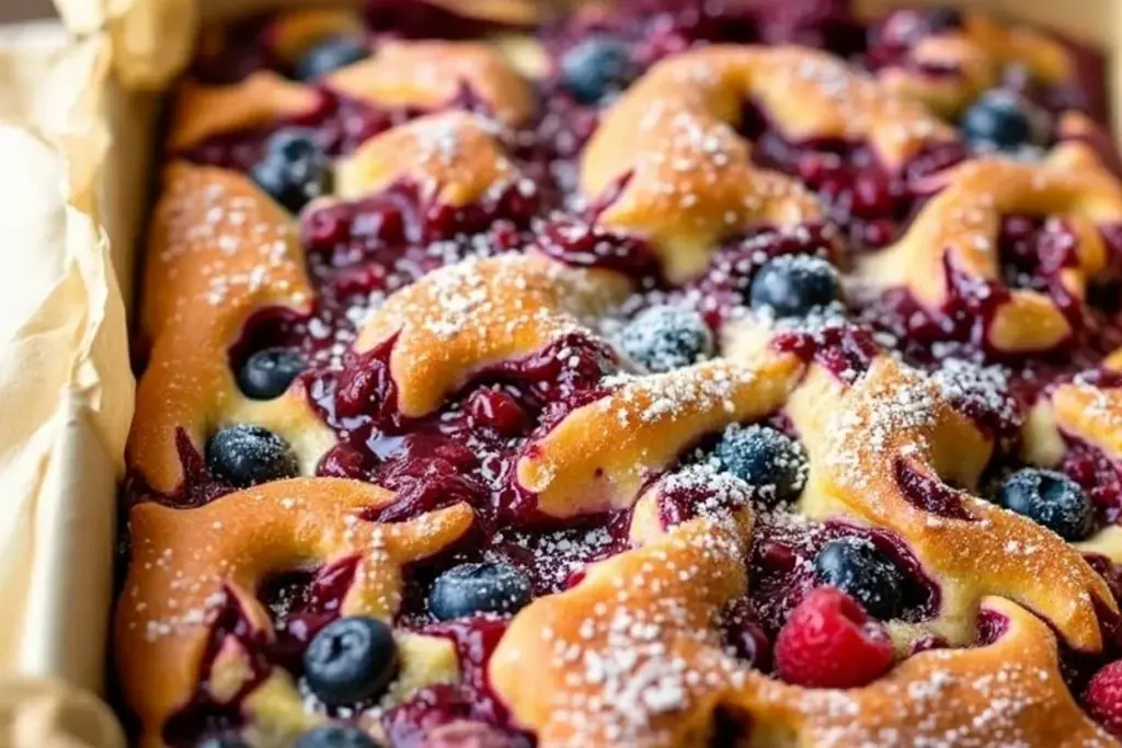 Mixed Berry Sweet Roll Focaccia