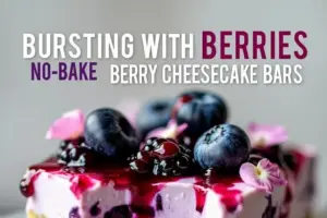 no-bake berry cheesecake bars