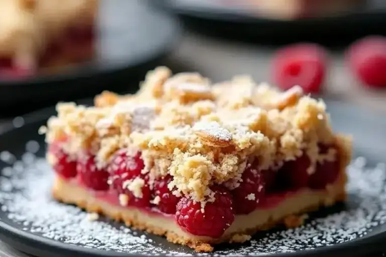 Raspberry Almond Crumble Cake