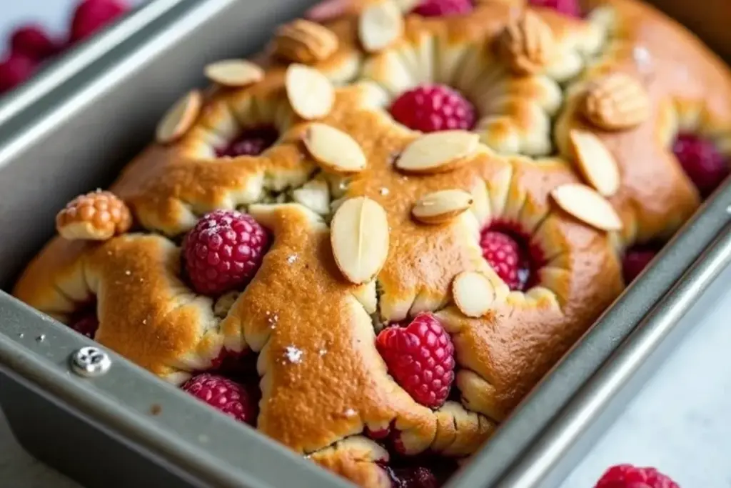 raspberry almond loaf recipe