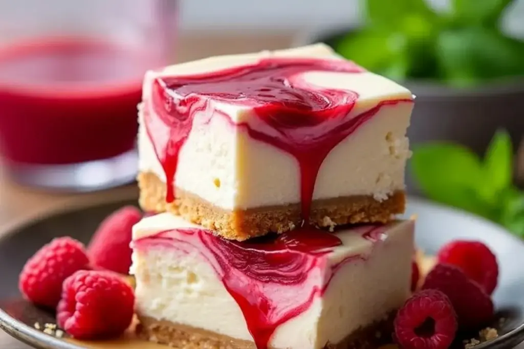 raspberry cheesecake bars