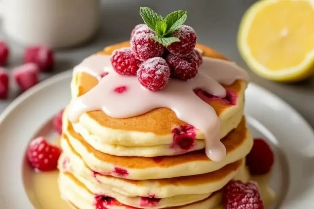 Raspberry Lemon Pancakes