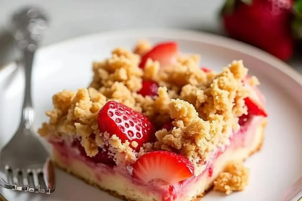 Strawberry Cream Cheese Crumble Bake