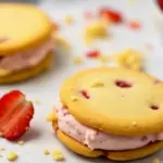 Strawberry Shortcake Sandwich Cookies
