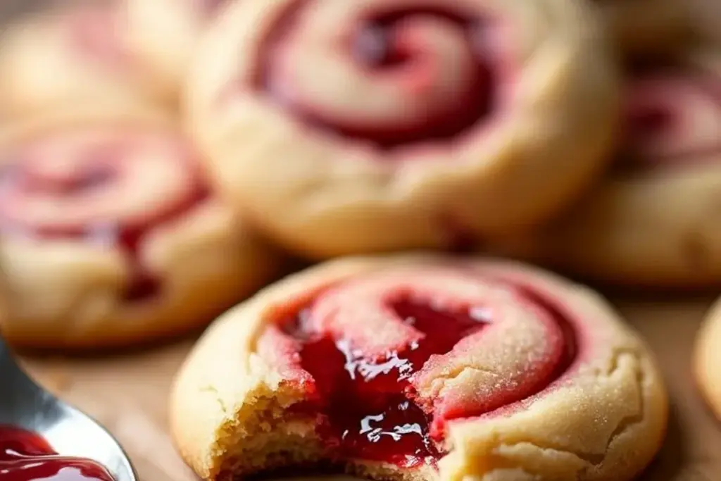 Strawberry Swirl Cookies