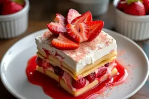 Strawberry Vanilla Tiramisu
